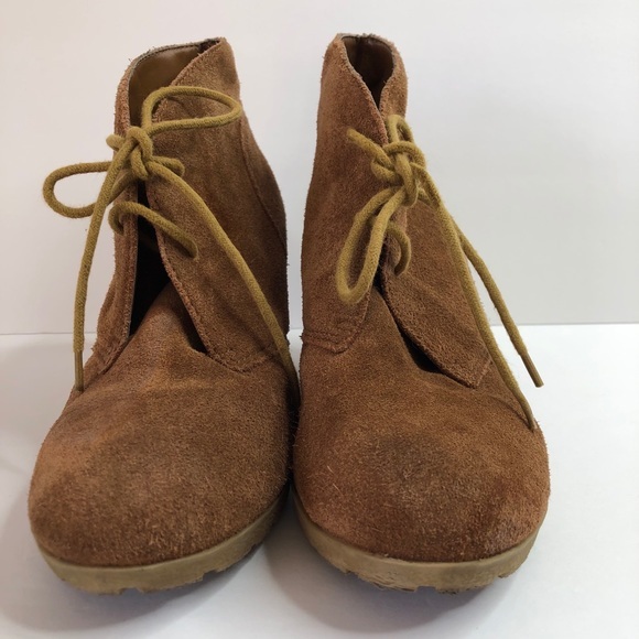White Mountain Ankle Boots Tan Solid #8.5 - Picture 3 of 10